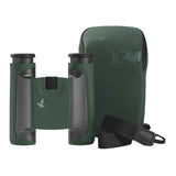SWAROVSKI OPTIK 10x25 CL Pocket Binocular with Long Eye Relief (Green, Wild Nature Field Bag)
