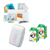 Fujifilm Instax Mini Link 3 Compact Smartphone Printer (Clay White) with Focus Camera Kit Bundle