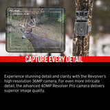Stealth Cam Revolver 40MP Pro 360-Degree Cellular Trail Camera with 1/4-Inch Threaded Mount Bundle
