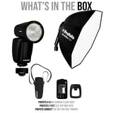 Profoto A10 On-Camera Flash Light with Profoto 2-Feet Clic Softbox Octa and Profoto Trigger Bundle