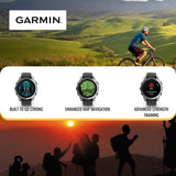 Garmin Fenix E 47mm GPS Smartwatch with 1.3-Inch AMOLED Display (Slate Gray Steel and Black) Bundle