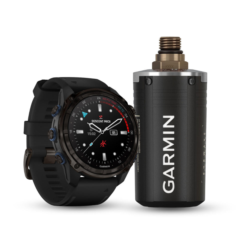 Garmin Descent Mk3i Watch-Style 51mm Dive Computer (Carbon Gray, Black Band) Bundle