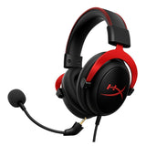 HyperX Cloud II Wired Gaming Headset with Memory Foam and Leatherette and 53mm Drivers (Black-Red)