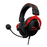 HyperX Cloud II Wired Gaming Headset with Memory Foam and Leatherette and 53mm Drivers (Black-Red)