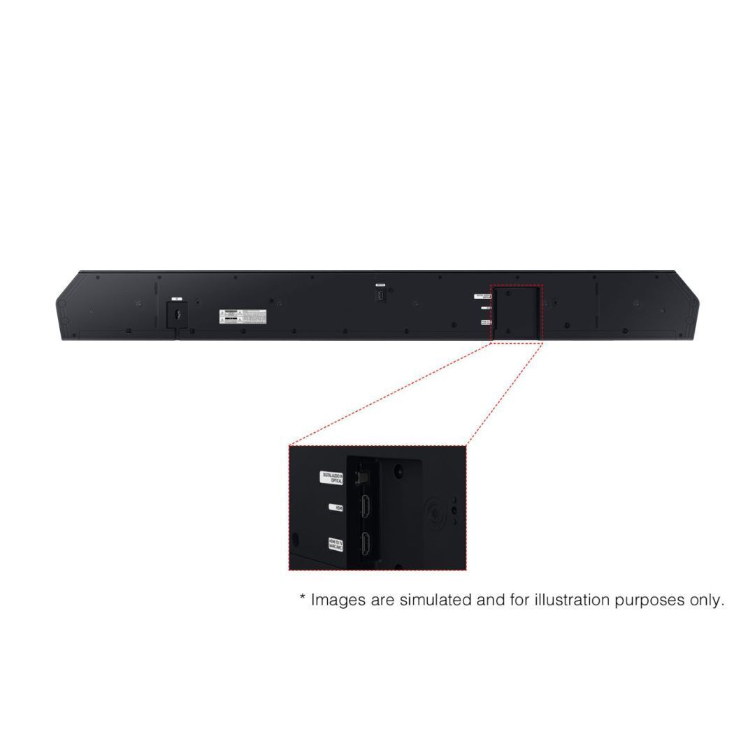 Samsung Q-Series HW-Q910D 9.1.2 Ch. Cable Free True Dolby Atmos Soundbar and Rear Speakers (Black)