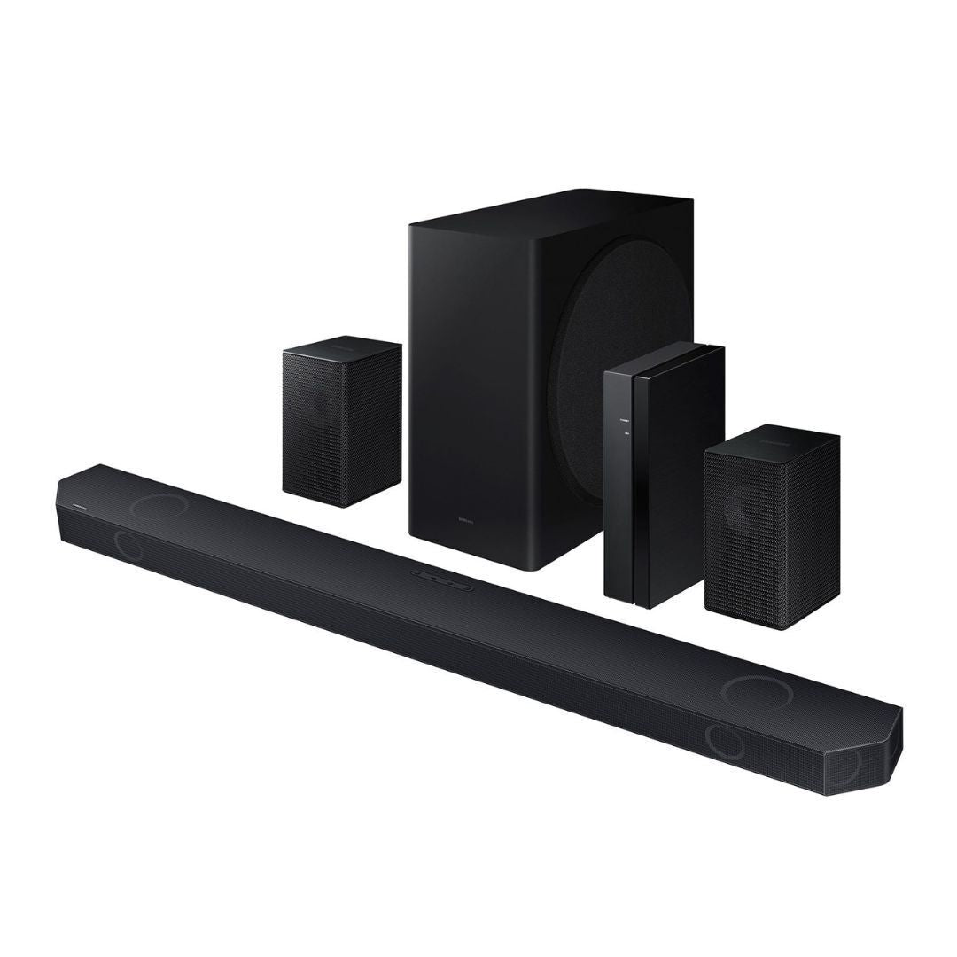 Samsung Q-Series HW-Q910D 9.1.2 Ch. Cable Free True Dolby Atmos Soundbar and Rear Speakers (Black)