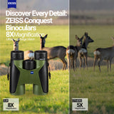 Zeiss 8x42 Terra HD Schott ED Glass Binoculars (Green) with Zeiss Lens Cleaning Kit Bundle