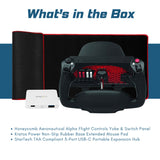 Honeycomb Aeronautical Alpha Flight Controls Yoke and Switch Panel with Expansion Hub Bundle