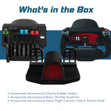 Honeycomb Aeronautical Charlie Rudder Pedals with Bravo Throttle Quadrant and Alpha Yoke Bundle