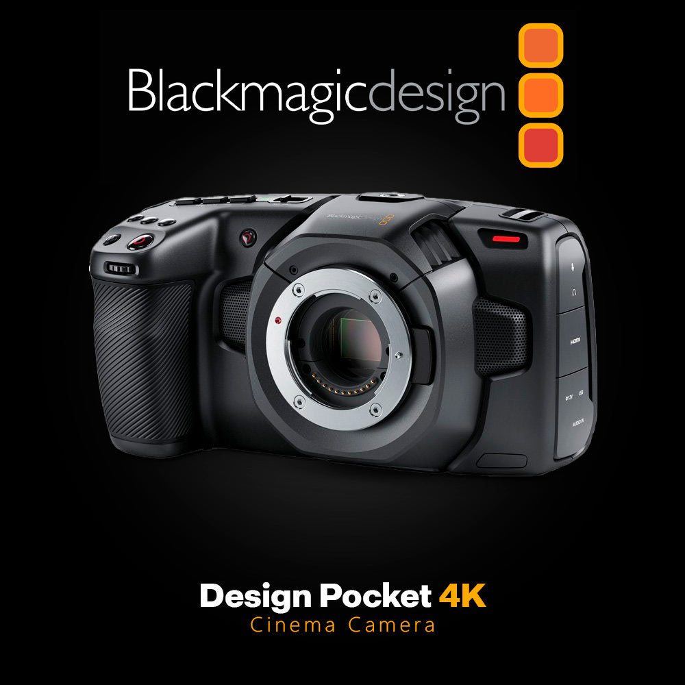 Blackmagic Design Pocket 4K Cinema Camera with Lumix Lens and 2250mAh Battery (2-Pack) Bundle