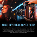 Blackmagic Design Pocket 4K Cinema Camera with Lumix Lens and 2250mAh Battery (2-Pack) Bundle