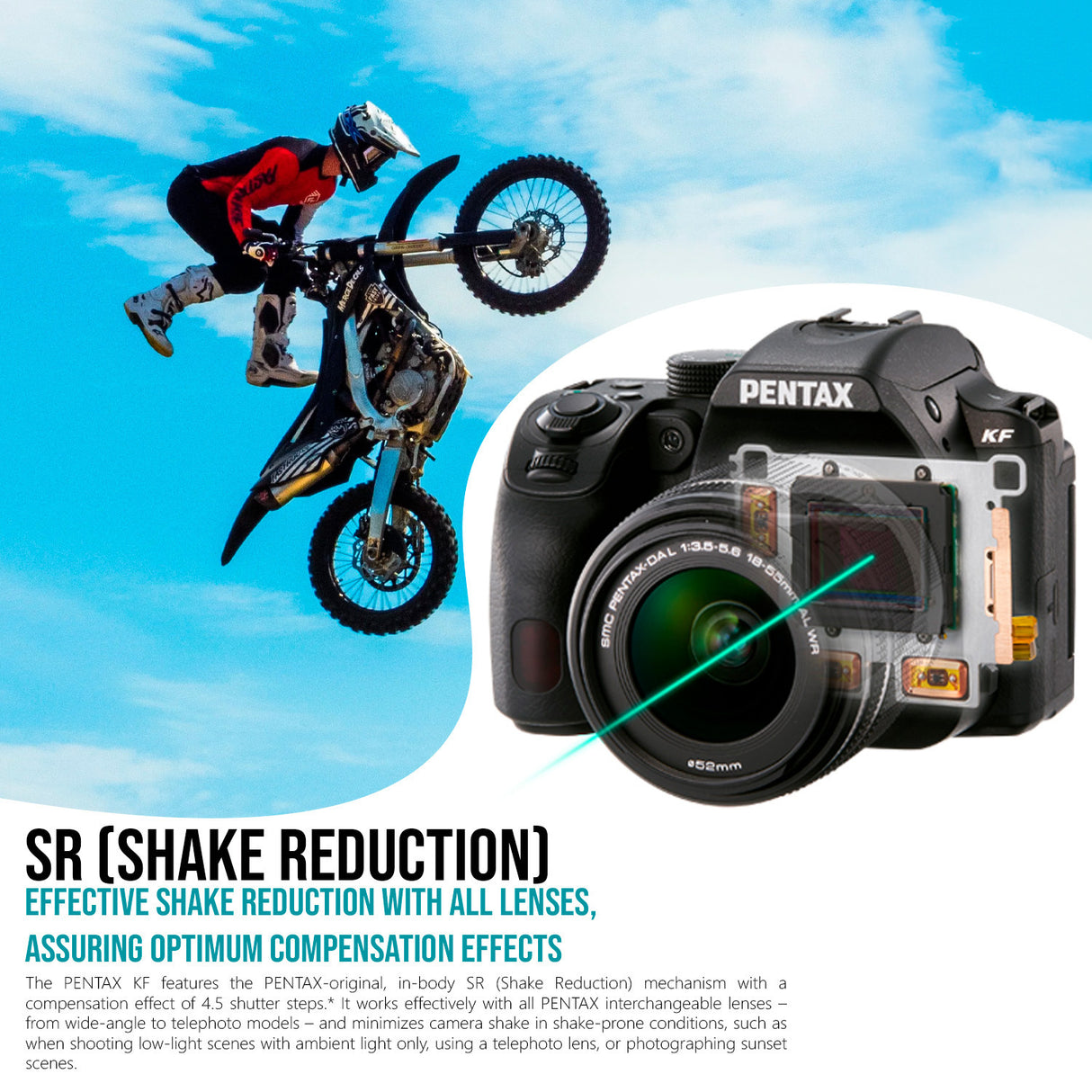 Pentax KF DSLR Camera Body (Black) with Pentax 35mm DA L f2.4 AL Lens and System Gadget Bag Bundle