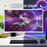 Scepture NEBULA 31.5-Inch Curved VESA Display 2560x1440 Quad HD Gaming Monitor with 99 Percent sRGB