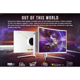 Scepture NEBULA 31.5-Inch Curved VESA Display 2560x1440 Quad HD Gaming Monitor with 99 Percent sRGB