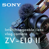 Sony Alpha ZV-E10 II Content Creators Camera with APS-C Mirrorless Lens and Lens Kit (Black) Bundle