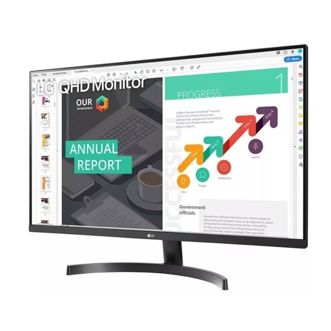 LG QHD IPS with HDR 10 Compatibility and AMD FreeSync 32-Inch Computer Monitor (Black)