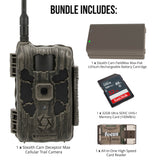 Stealth Cam Deceptor Max Cellular Trail Camera with Fieldmax Lithium Rechargeable Cartridge Bundle