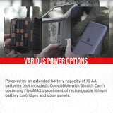 Stealth Cam 40MP Deceptor Max Cellular Trail Camera 4-Pack with Fieldmax Lithium 4-Pack Bundle