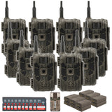 Stealth Cam 40MP Deceptor Max Cellular Trail Camera 10-Pack with Fieldmax Lithium 10-Pack Bundle