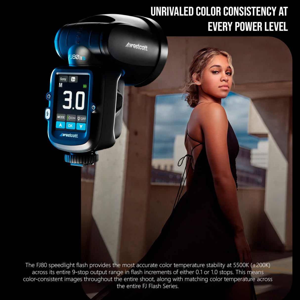 Westcott FJ80 II M Universal Touchscreen 80Ws Speedlight with Adapter for Sony Cameras