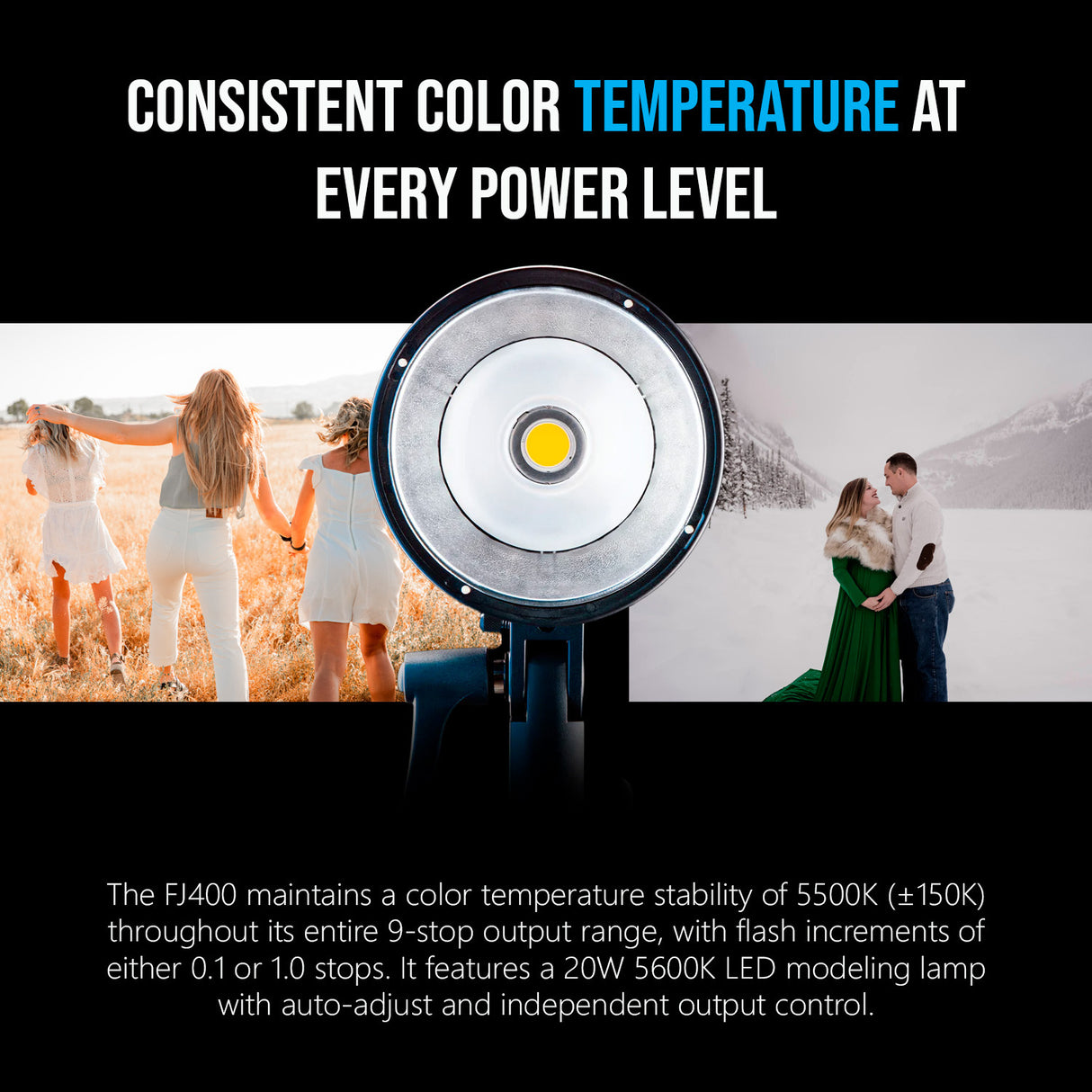 Westcott FJ400 400Ws Strobe with AC/DC Lithium Polymer Battery