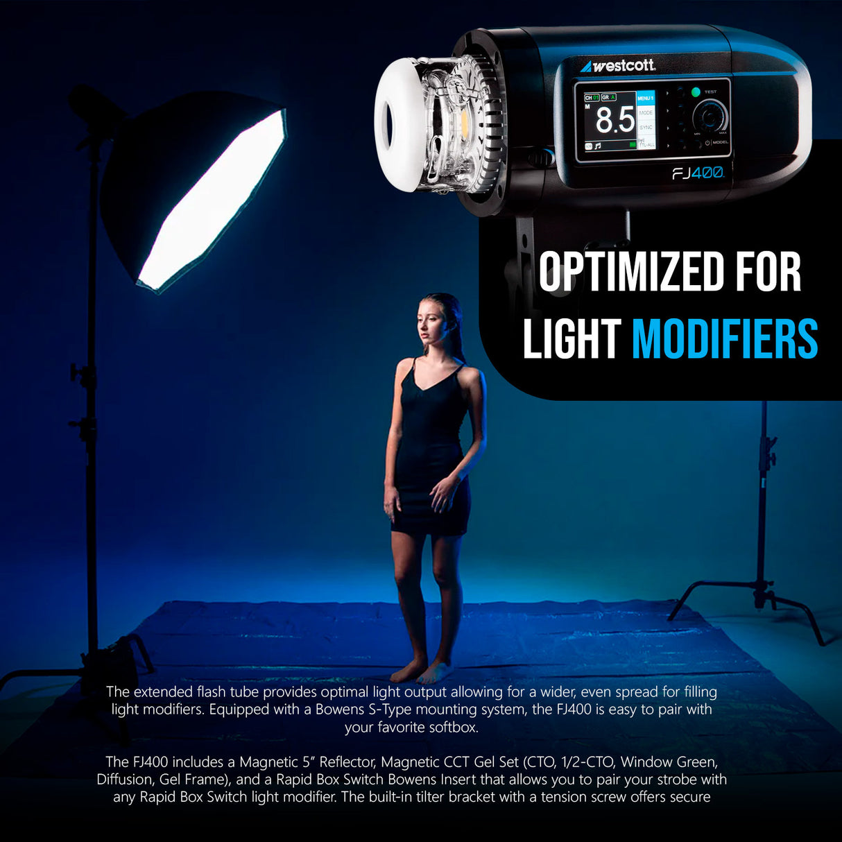 Westcott FJ400 400Ws Strobe with AC/DC Lithium Polymer Battery