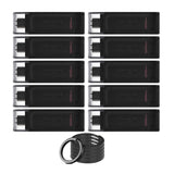 Kingston DataTraveler 70 USB 3.2 Flash Drive with Lightweight Design (128GB, Black, 10-Pack) Bundle