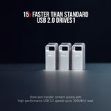 Kingston 64GB DataTraveler Micro USB Metal Flash Drive (10-Pack) and Keyrings (10-Pack) Bundle