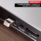 Kingston 64GB DataTraveler Micro USB Metal Flash Drive (10-Pack) and Keyrings (10-Pack) Bundle