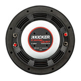 Kicker CompRT 6.75-Inch 2 Ohm Red Double Stitch Subwoofer with Heat Management (Black)