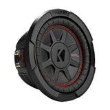 Kicker CompRT 6.75-Inch 2 Ohm Red Double Stitch Subwoofer with Heat Management (Black)
