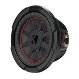 Kicker CompRT 6.75-Inch 2 Ohm Red Double Stitch Subwoofer with Heat Management (Black)