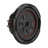Kicker CompRT 8-Inch 2 Ohm DVC Red Double Stitch Subwoofer with Heat Management (Black)