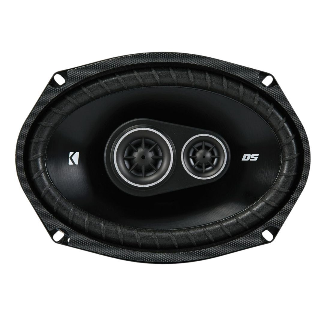 Kicker DSC6930 DS Series 6x9-Inch Pair of 4 Ohm Stamped Steel Framework Triaxial Speakers (Black)