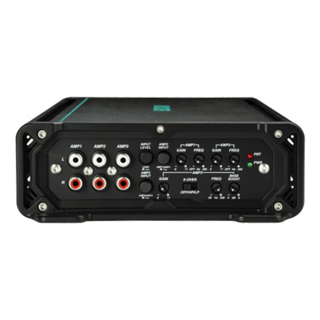 Kicker KMA600.6 Marine Stereo Six-Channel Amplifier with KickEQ Variable 6dB Bass Boost (Black)
