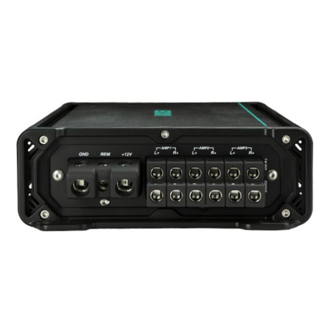 Kicker KMA600.6 Marine Stereo Six-Channel Amplifier with KickEQ Variable 6dB Bass Boost (Black)