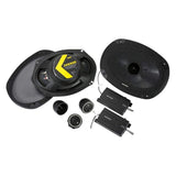 Kicker CS-Series 6x9-Inch Pair of Car Audio Poly-Foam Surround Dual Component Speakers (Black)
