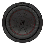 Kicker CompR 8-Inch 2-Ohm DVC Red Double Stitch Subwoofer with SoloKon Technology (Black)