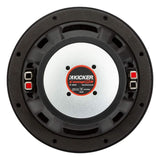 Kicker CompR 8-Inch 2-Ohm DVC Red Double Stitch Subwoofer with SoloKon Technology (Black)