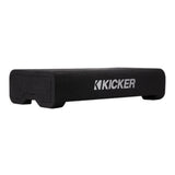 Kicker Down-Firing 8-Inch CompRT 2-Ohm TRTP Red Double Stitch Subwoofer Enclosure (Black)