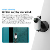 Insta360 GO 3S Action Camera (64GB, Arctic White) with 128GB MicroSD Card and Action Mount Bundle