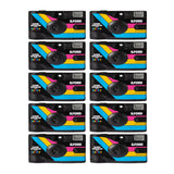 Ilford Ilfocolor Rapid Retro Single Use Camera with 31mm Optical Lens (Black, 10-Pack) Bundle