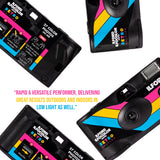 Ilford Ilfocolor Rapid Retro Single Use Camera with 31mm Optical Lens (Black, 4-Pack) Bundle