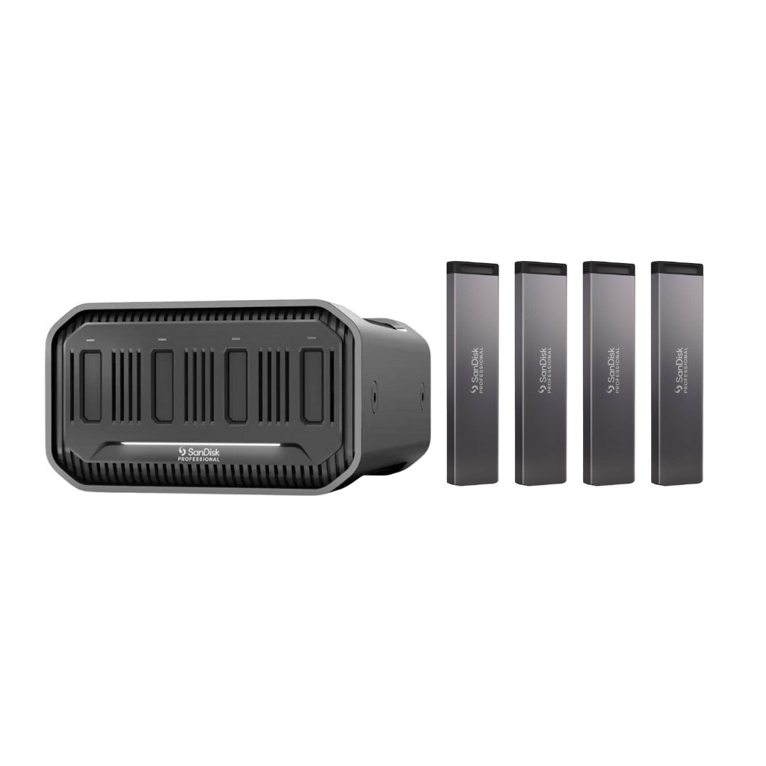 SanDisk Professional 16 TB PRO-Blade Station with SanDisk PRO-BLADE SSD Mags 4TB