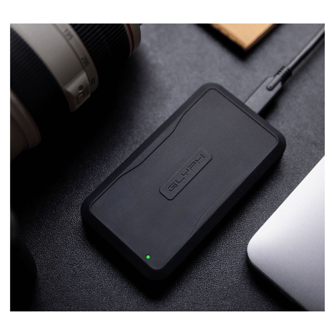 Glyph Atom Pro Portable Thunderbolt 3 NVMe SSD V2 with 2800 MBPS Transfer Speeds (4TB, Black)
