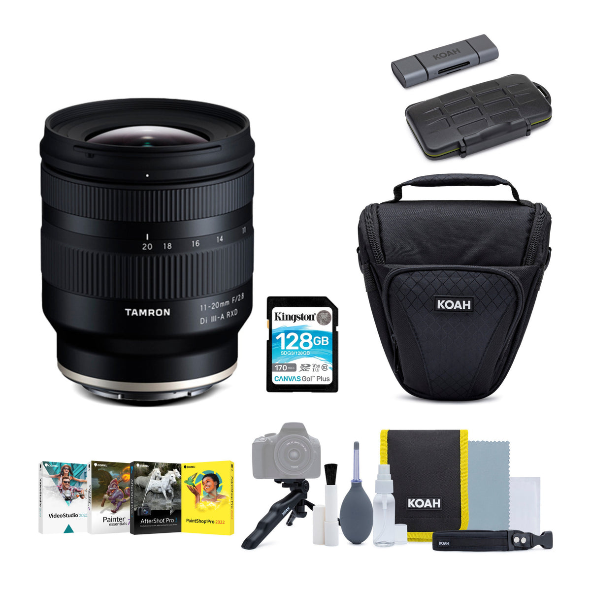 Tamron B060X 11 to 20mm F2.8 Di III-A Lens for Fujifilm X APS-C Cameras with Software Suite Bundle