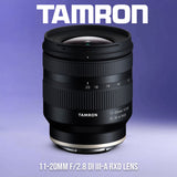 Tamron B060X 11 to 20mm F2.8 Di III-A Lens for Fujifilm X APS-C Cameras with Software Suite Bundle