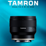 Tamron 24mm F2.8 Di III OSD Wide-Angle Prime Lens for Sony E-Mount with Software Suite Bundle