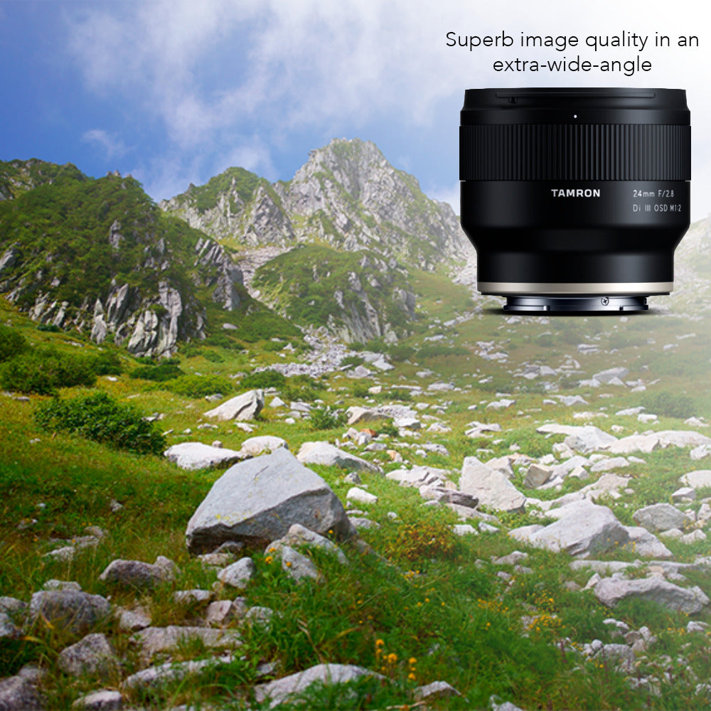 Tamron 24mm F2.8 Di III OSD Wide-Angle Prime Lens for Sony E-Mount with Software Suite Bundle