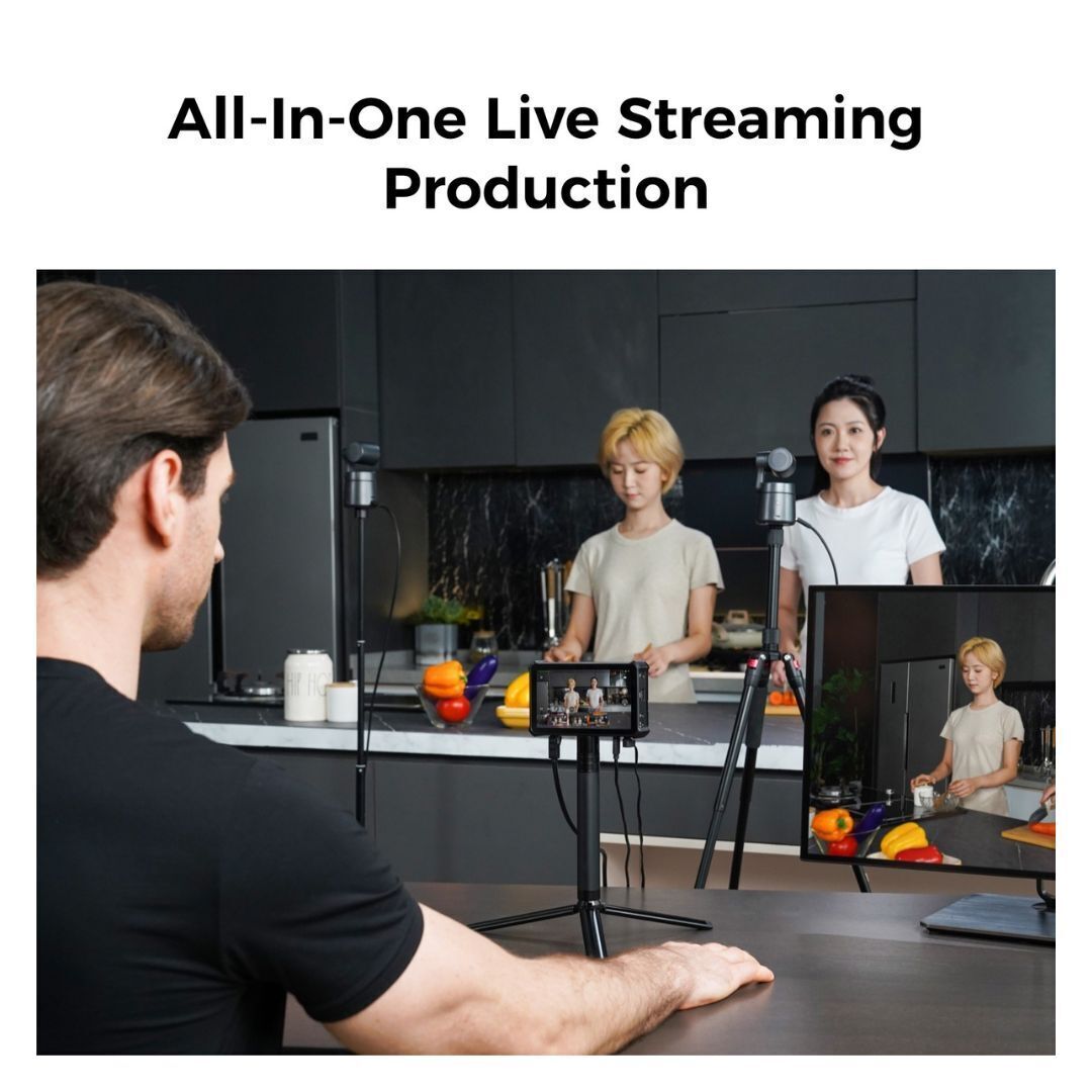 OBSBOT Talent Multi-Cam All-In-One Live Streaming Studio with 5.4-Inch Touchscreen Monitor (Black)